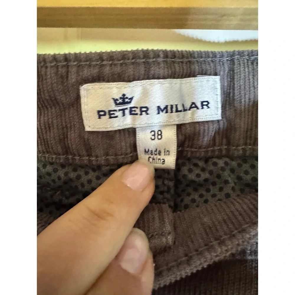 Peter Millar 5 Pocket Corduroy Pant Size 38 Brown Straight‎ Leg